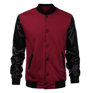 Casual Man Jackets Men Leather Jacket Male Coat Jacket Long Sleeve Jackets Fashion Outwear Casual Leather Warm Coat Plus 4XL - Gabriel