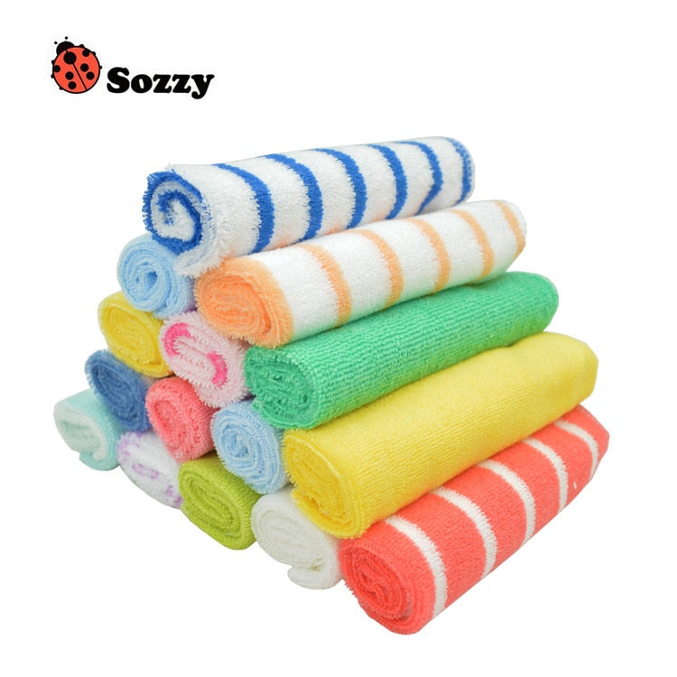 8pcs/lot Sozzy Nursing towel baby bibs handkerchief 20*20CM cm baby dry towel - Gabriel