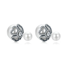 Load image into Gallery viewer, BAMOER Genuine 925 Sterling Silver Elegant Double Side Ball Exquisite Stud Earrings for Women Sterling Silver Jewelry SCE234 - Gabriel