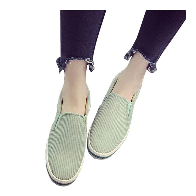HEE GRAND Women's Flats For 2017 Spring Slip On Casual Shoes Woman Canvas Shallow Slip On Loaftes Women Vulcanize Shoes XWD5680 - Gabriel