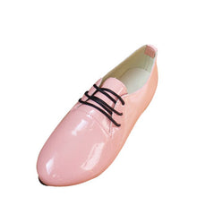 Load image into Gallery viewer, HEE GRAND Oxfords Shoes Woman Casual Loafers Lace-Up Flats Fashion Brogue Shoes Patent PU Leather Women Shoes Size 35-42 XWD4049 - Gabriel