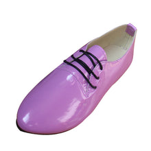Load image into Gallery viewer, HEE GRAND Oxfords Shoes Woman Casual Loafers Lace-Up Flats Fashion Brogue Shoes Patent PU Leather Women Shoes Size 35-42 XWD4049 - Gabriel