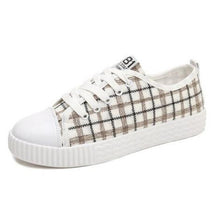 Load image into Gallery viewer, HEE GRAND 2018 New Canvas Shoes Women Casual Shoes Gingham Vamp Flats Comfortable Women Shoes Vulcanized Shoes XWD6552 - Gabriel