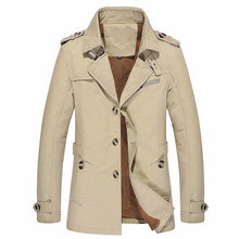 Load image into Gallery viewer, Oversize Parka Men Jacket 2018 Winter Thick Velvet Trench Single Breasted Lapel Coat Men Casual Military Pockets Outwear L 5XL - Gabriel