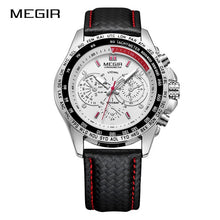 Load image into Gallery viewer, MEGIR Fashion Top Brand Sports Watches Men Leather Luxury Quartz Military Wrist Watch Waterproof Clock Male Relogios - Gabriel