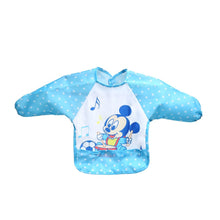Load image into Gallery viewer, With Food Catcher Bag at the bottom Polyester Cute Cartoon Children Baby Waterproof Long Sleeve Self Feeding Bib Apron - Gabriel