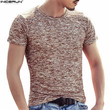 Load image into Gallery viewer, Blue Red Black Green Color Men Compression Short Sleeve O-neck Fitness Tight T Shirts Men&#39;s Summer Top tee shirt Big yards S-4XL - Gabriel