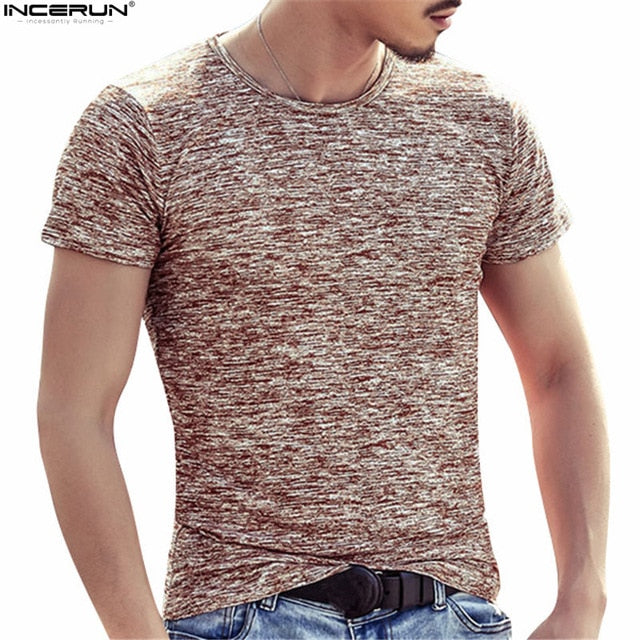 Blue Red Black Green Color Men Compression Short Sleeve O-neck Fitness Tight T Shirts Men's Summer Top tee shirt Big yards S-4XL - Gabriel