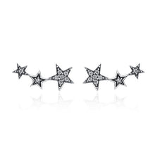 Load image into Gallery viewer, BAMOER Authentic 925 Sterling Silver Sparkling CZ Exquisite Stackable Star Stud Earrings for Women Fine Jewelry Gift SCE175 - Gabriel