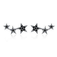 Load image into Gallery viewer, BAMOER Authentic 925 Sterling Silver Sparkling CZ Exquisite Stackable Star Stud Earrings for Women Fine Jewelry Gift SCE175 - Gabriel
