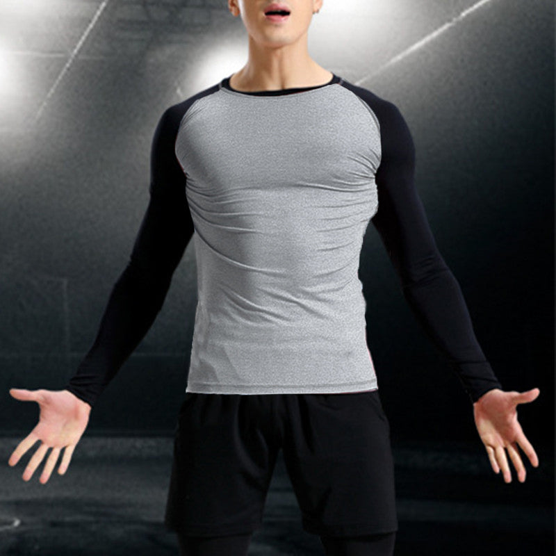 INCERUN Men's T-Shirts Muscle Joggers Workouts Raglan Long Sleeve Slim Fitness TShirt Sweatshirts Male Casual Tee Tops Crossfit - Gabriel