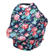 Load image into Gallery viewer, Baby Nursing Cover for Newborn Shopping Cart Cover Infant Cart Seat Canopy High Chair Cover Baby Gift Floral Breastfeeding Scarf - Gabriel