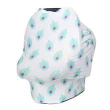 Load image into Gallery viewer, Baby Nursing Cover for Newborn Shopping Cart Cover Infant Cart Seat Canopy High Chair Cover Baby Gift Floral Breastfeeding Scarf - Gabriel