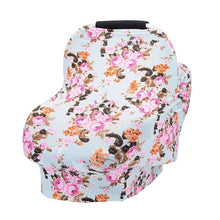 Load image into Gallery viewer, Baby Nursing Cover for Newborn Shopping Cart Cover Infant Cart Seat Canopy High Chair Cover Baby Gift Floral Breastfeeding Scarf - Gabriel