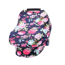 Load image into Gallery viewer, Baby Nursing Cover for Newborn Shopping Cart Cover Infant Cart Seat Canopy High Chair Cover Baby Gift Floral Breastfeeding Scarf - Gabriel