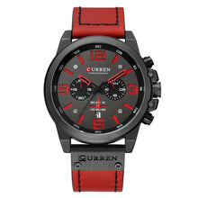 Load image into Gallery viewer, Men Military Sport Quartz Wrist Watch CURREN Casual Genuine Leather Waterproof Chronograph Watch Male Business Watch Clock - Gabriel