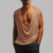 Load image into Gallery viewer, INCERUN Stylish S-5XL Casual Tank Tops Men Sleeveless Tee Pleated Deep V Neck Loose Fitness Bodybuilding Muscle Joggers Vest - Gabriel