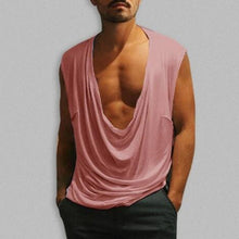 Load image into Gallery viewer, INCERUN Stylish S-5XL Casual Tank Tops Men Sleeveless Tee Pleated Deep V Neck Loose Fitness Bodybuilding Muscle Joggers Vest - Gabriel