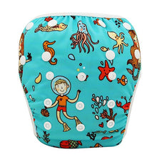 Load image into Gallery viewer, Ohbabyka Baby Swim Diaper Waterproof Adjustable Cloth Diapers Pool Pant Swimming Diaper Cover Reusable Washable Baby Nappies - Gabriel