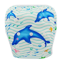 Load image into Gallery viewer, Ohbabyka Baby Swim Diaper Waterproof Adjustable Cloth Diapers Pool Pant Swimming Diaper Cover Reusable Washable Baby Nappies - Gabriel