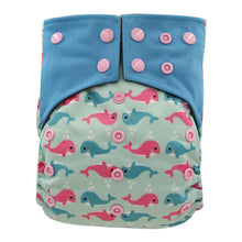 Load image into Gallery viewer, Ohbabyka AI2 Cloth Diapers Infant Baby Reusable Diaper Nappies Character Print Washable Bamboo Charcoal Pocket Diapers Cover - Gabriel