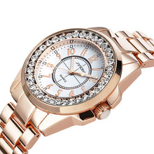 Load image into Gallery viewer, Bling Rhinestone SINOBI Luxury steel Quartz Watch Women Clock female Ladies Dress Wristwatch Gift Silver Gold 2017 relojes mujer - Gabriel
