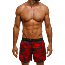 Load image into Gallery viewer, Male Board Shorts Military Camouflage Floral Print Sporting Loose Fitness Joggers Workouts Gyms Drawstring Hawaii Milk Silk - Gabriel