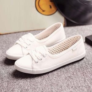 HEE GRAND Casual Flat Women Work Shoes 2018 Summer Lace-up Solid Espadrilles Loafers Creepers Sapatos Femininos Mujer XWD3417 - Gabriel