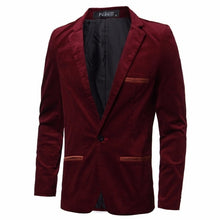 Load image into Gallery viewer, High Street Casual Mens Blazers Slim Fit Suit Jacket Male Blazers Coat Plus M-3XL Mens Clothing Masculino Terno Outwear Luxury - Gabriel