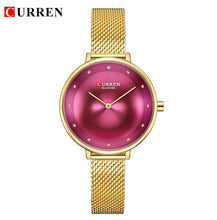 Load image into Gallery viewer, Luxury Women Quartz Watches CURREN Ladies Stainless Steel Ultra Thin Elegant Dress Wrist Watch Fashion Waterproof Gift Clock - Gabriel