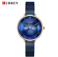 Load image into Gallery viewer, Luxury Women Quartz Watches CURREN Ladies Stainless Steel Ultra Thin Elegant Dress Wrist Watch Fashion Waterproof Gift Clock - Gabriel