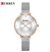 Load image into Gallery viewer, Luxury Women Quartz Watches CURREN Ladies Stainless Steel Ultra Thin Elegant Dress Wrist Watch Fashion Waterproof Gift Clock - Gabriel