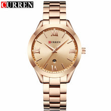 Load image into Gallery viewer, Luxury Fashion Women Jewelry Quartz Watches Curren Steel Ladies Elegant Dress Wrist Watch Women Fashion Barcelet Gift Clock - Gabriel