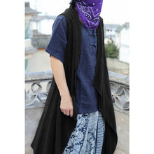 Load image into Gallery viewer, New Hiphop Men&#39;s Cardigan Sleeveless Coat Jackets Outwear Vest Cloak Loose X-Long Trench Hombre Irregular Hem Men Tops INCERUN - Gabriel