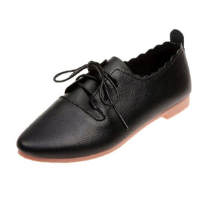 HEE GRAND 2018 New Arrival Women Flats Lace-up Summer&Fall Women Slip-on Causal Fashion Oxford Soft Leather Mujer Shoes XWD6852 - Gabriel