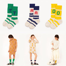 Load image into Gallery viewer, Girls Knee High Socks Bobo Choses Autumn Winter 2018 TAO Brand Baby Socks for Girls Clothes Striped Cotton Children Boys Socks - Gabriel
