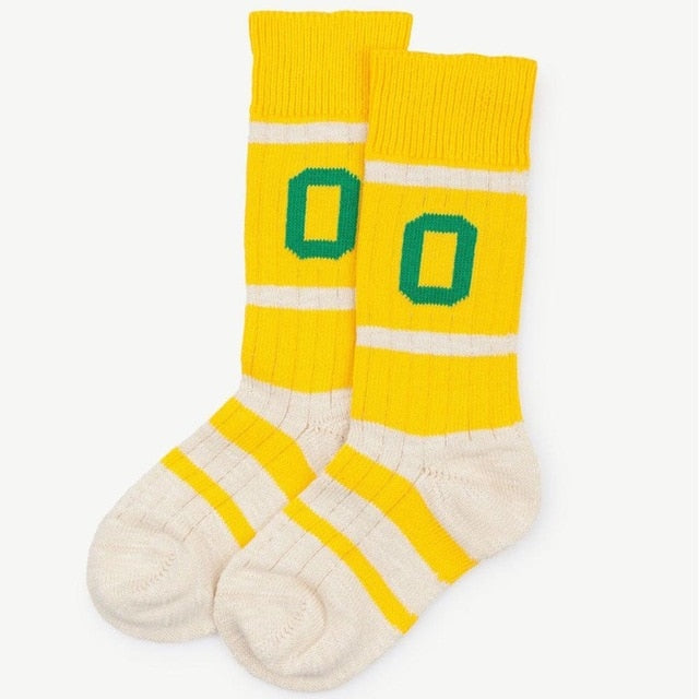 Girls Knee High Socks Bobo Choses Autumn Winter 2018 TAO Brand Baby Socks for Girls Clothes Striped Cotton Children Boys Socks - Gabriel