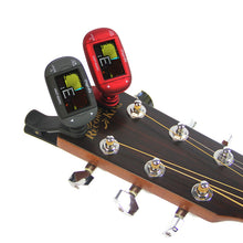 Load image into Gallery viewer, WMT-600RC Reversible Clip Metro-tuner Color LCD Display Universal Auto Clip-on Tuner Metronome for Chromatic Guitar Bass Violin - Gabriel