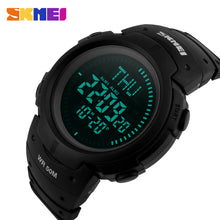 Load image into Gallery viewer, 2017 SKMEI Brand Compass Watches 5ATM Water Proof Digital Outdoor Sports Watch Men&#39;s Watch EL Backlight Countdown Wrist Watches - Gabriel