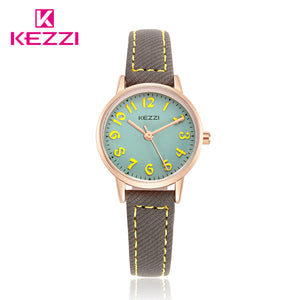 KEZZI Kids Watches Top Brand Waterproof Children Watches Quartz Leather Wristwatches for Girls Boys Kids Girl Watch Hot Sale - Gabriel